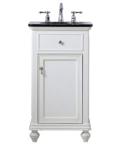 19" Single Bathroom Vanity Set, Antique White