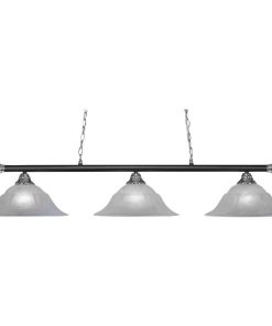 Toltec Lighting 373-CHMB-53615 Oxford - Three Light Billiard