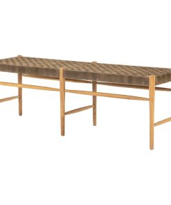 Wyatt Bench, Clear Drift Soap, Coffee Suede