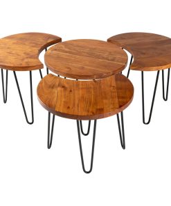 Surya Selene EEE-002 Table Set, Natural