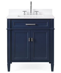 30?Durand Navy Blue Modern Bathroom Vanity