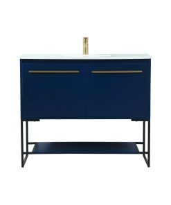 Sue 40" Single Bathroom Vanity, Blue