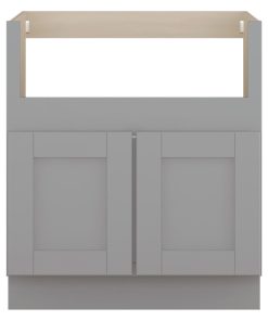 Sunny Wood GSB30FS-A Grayson 30"W Double Door Farm Sink Base - Dove Gray