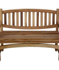 47" EcoDecors Kent Garden Teak Bench, EarthyTeak Finish