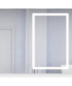 42"x36" LED Medicine Cabinet, Dimmer/Defog, Makeup Mirror, and USB, Right Light
