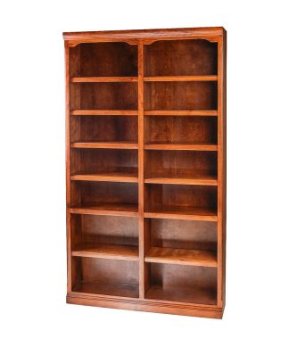 Traditional Alder Bookcase, Whitewash Oak, 84h