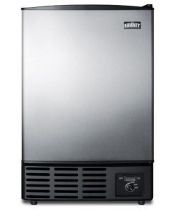 Summit BIM25 15"W 12 Lbs. Capacity Built-In Ice Maker - Stainless Steel / Black