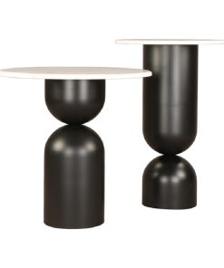 White Marble Side Table set of 2 | Liang & Eimil Babel