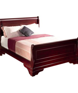 Valdivia Louie Phillipe California King Sleigh Bed, Cherry