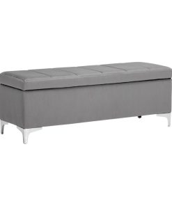 Sunpan Urban Unity Janet Storage Bench - Antonio Charcoal