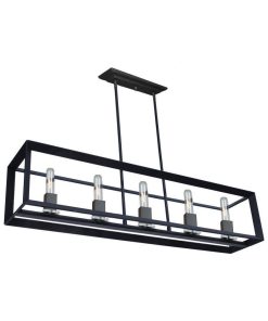 5 Light Island Matte Black Matte Black Finish - AC10065 - Artcraft Lighting