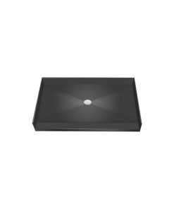 TileRedi 3772CBF-PVC 37x72 No Curb Pan Center Drain
