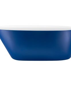 59" Acrylic Freestanding Single Slipper Soaking Bathtub, Blue
