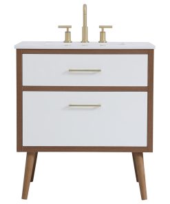 30 Inch Bathroom Vanity In White