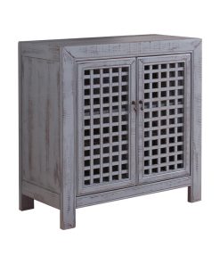 Steve Silver Rio Farmhouse Antiqued Gray Wood Accent Cabinet