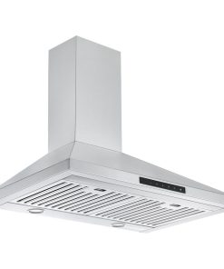 Wall Mount Pyramid Range Hood with Night Light, 30"