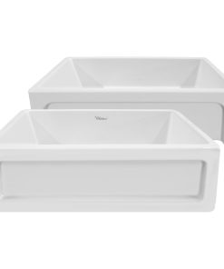 Whitehaus Glencove Kitchen Sink With White Finish WHQ5550-WHITE