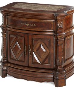 Windsor Court Night Stand, Vintage Fruitwood