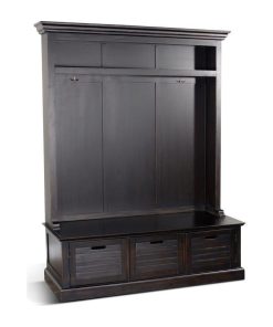 60x85" Dakota Entry Locker Hall Tree with Bench Storage