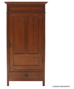 Rustic Solid Wood 3 Tier Accent Armoire