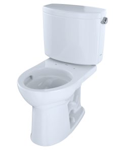 Toto Round 1.28 GPF Toilet, Right-Hand Trip Lever, Cotton White