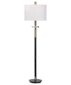 Uttermost Maud Aged Black Floor Lamp