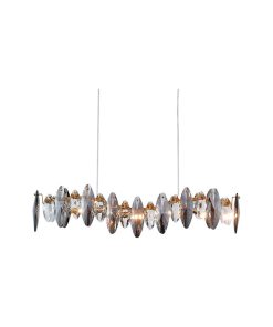 Wave design modern crystal light chandelier for kitchen, dining room., 35.5''