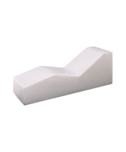 White Cushioned Chaise Lounge, Modern Outdoor Wave Chaise