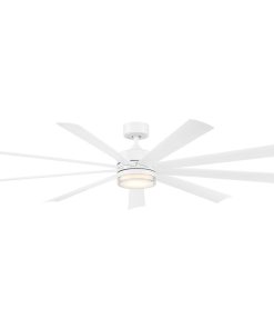 Wynd XL Indoor/Outdoor Smart Ceiling Fan, 72", Matte White, 3500K Light Kit