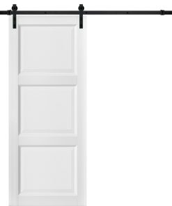 Sturdy Barn Door 36x80 | Lucia 2661 Matte White | 6.6FT Rail