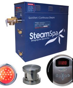 4.5 Kw Quickstart Steam Bath Generator Package, Brushed Nickel