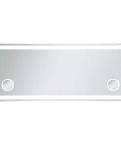 30"x72" Hardwired Led Mirror With Magnifier and Color Changing Temperature
