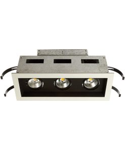 WAC-Lighting Mini Mult LED 3-Light Remodel Housing Recessed Light, 3000K, Black