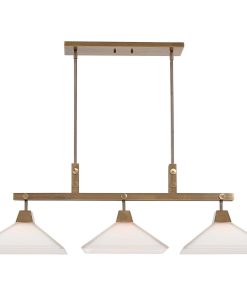 Uttermost Brookdale Industrial 3 Light Linear Chandelier