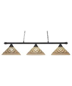Toltec Lighting 373-MB-718 Oxford - Three Light Billiard