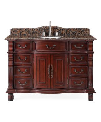 50" Old World Design Hopkinton Bathroom Sink Vanity Cabinet