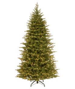 7 1/2' Feel Real Nordic Spruce Slim Hinged Tree With 750-Light Clear