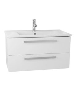 33" Bathroom Vanity Set, Glossy White
