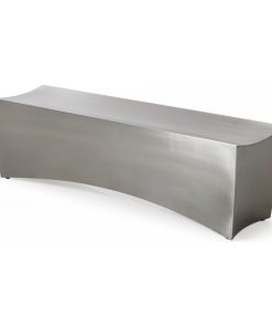 Titan Stainless Steel Bench 53", Brushed Stainless Steel