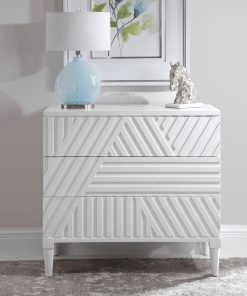 Uttermost Colby White Drawer Chest