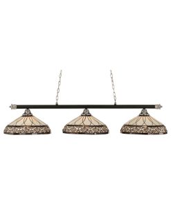 Toltec Lighting 373-CHMB-948 Oxford - Three Light Billiard