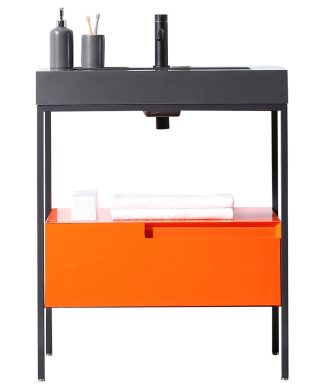 Texel Freestanding Vanity, Red Amber, 30"