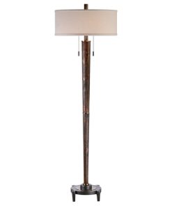 Uttermost Rhett Burnished Oak Floor Lamp