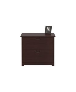 2-Drawer Lateral File Cabinet, Cherry Wood Finish