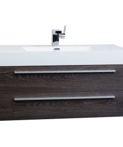 39.5" Wall-Mount Contemporary Bathroom Vanity in Toffee Wenge TN-T1000-TWG