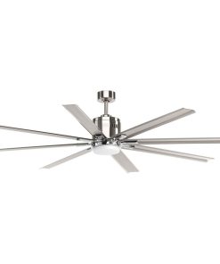 Vast Collection 72" 16W LED 8 Blade Fan, Brushed Nickel