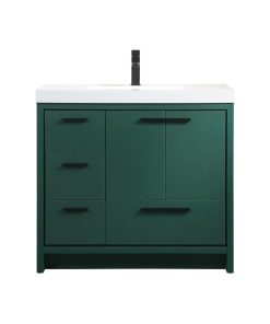 Walker 36" Single Bathroom Vanity, Green