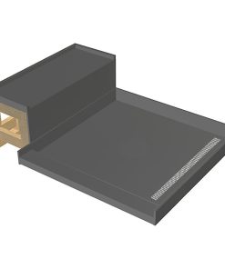 TileRedi RT3448R-SQPC-RB34-KIT 34x60 Pan and Bench Kit