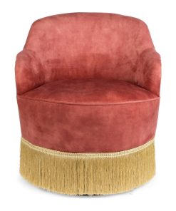 Upholstered Classic Lounge Chair | Bold Monkey Fringe Me Up