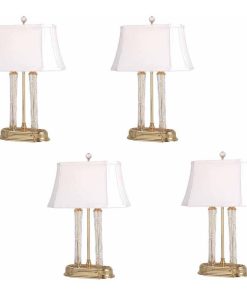 Table Lamp Solid Brass Crystal Lamp 21"H Pack of 4 |